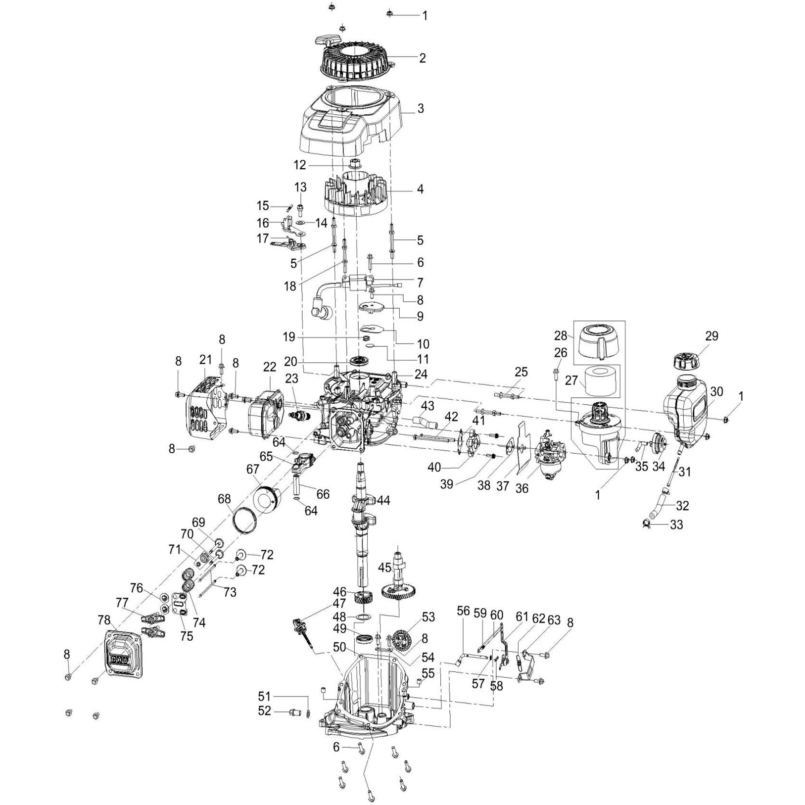 Газонокосилка бензиновая ГКБ-400П