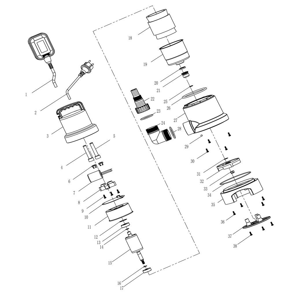 Насос дренажный НПГ-М1-900