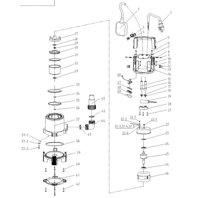 Насос дренажный НПГ-Т3-900
