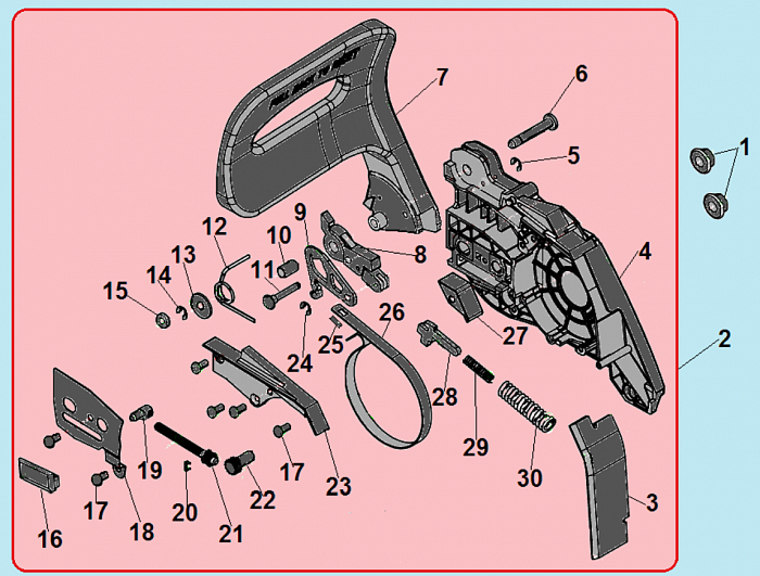 6 ТОРМОЗ ЦЕПИ БЕНЗОПИЛА CHAMPION 256-18