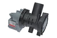 Помпа с корпусом Indesit, на 3 винтах, выводы назад, вместе, Askoll